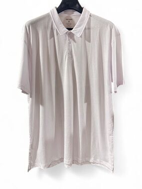Men’s Classic White Short Sleeve Polo Shirt Size 2XL